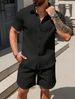 Men's Clothing Shirt Casual Loose Short Sleeved Shorts_viptrois.com