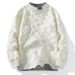 Men's Crew Neck Sweater Fashionable Simple Casual Korean Version Knitted Sweater Men's Fashion Youth_viptrois.com