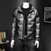 Men’s Slim-Fit Puffer Jacket – Stylish Quilted Bomber With High-Gloss Finish & Stand Collar (7 Sizes, Black/Grey) | Lightweight Thermal Coat_viptrois.com