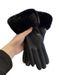 Leather Gloves Women In Winter 2025, Versatile High-end, With Thickened Velvet Warmth Cold Resistance, Suitable For_viptrois.com