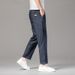 Tencel Thin Cropped Men's Loose Straight Casual Cotton Stretch Plus Size High-End Jeans Men_viptrois.com