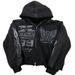 Men's Clothing Street Hip Hop Star Girl Print Black Zipper Hoodie WomenHarajuku Jacket Sweatshirt Women_viptrois.com