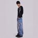 Men's Clothing Jeans Jacquard Embroidery American Cross Border Hip Hop Style Summer New Casual Versatile Trousers_viptrois.com