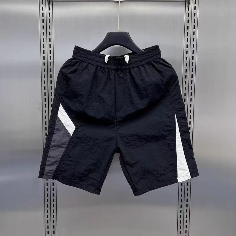 Men's Clothing Men's Summer Thin Loose Straight Leg Casual Pants Style Trendy Striped Quick Drying Sports Shorts Youth Five Point_viptrois.com