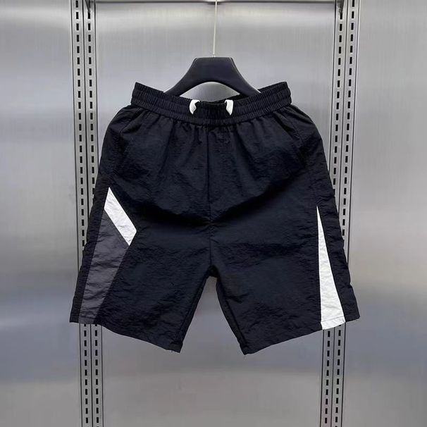 Men's Clothing Men's Summer Thin Loose Straight Leg Casual Pants Style Trendy Striped Quick Drying Sports Shorts Youth Five Point_viptrois.com