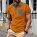 Casual Patchwork Mens Polo Shirts Vintage Buttoned Polo Collar T-shirt For Men Spring Summer Vintage Contrast Color Pullover Top_viptrois.com