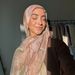 Muslim headscarf Watercolor Tie Dye Cotton Scarf Satin Polyester Scarf Middle Eastern Headscarf_viptrois.com
