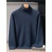 Nordmann 2025 Autumn Winter New 100% Pure Cashmere Men High Collar Thick Sweater Solid Color Versatile Knitted Base Shirt_viptrois.com