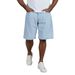 Summer Thin Light Blue Denim Shorts For Men, Straight Loose Fit, Versatile American Style, Hasome Five-Point Pants_viptrois.com