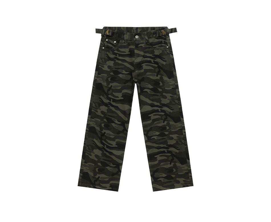 EF JEANS | 2025 New American Vintage High Street Camouflage Straight Wide Leg Loose Tooling Jeans Casual_viptrois.com