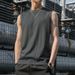 Solid Color For Men Running Training Fitness Top Casual Quick-Dry Men's Sleeveless Vest Sports_viptrois.com
