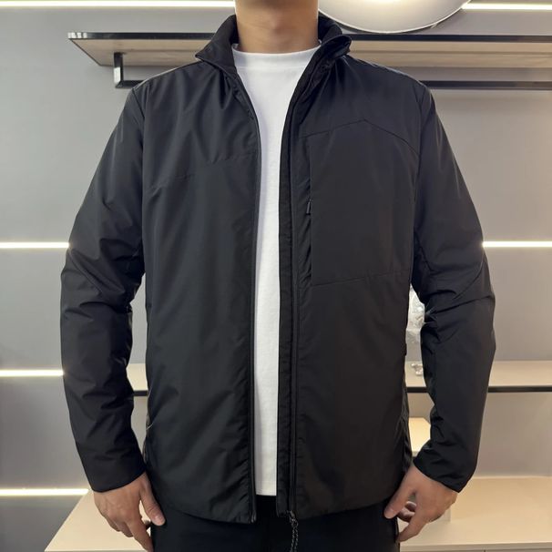 Autumn Winter Bird Style Clean Comfortable Men's Stand Collar Thick Outdoor Casual Cotton Coat Jacket_viptrois.com