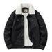 Men's Suede & Velvet Winter Jacket – Thick Lapel Lambskin Coat | Multi-Pocket Warm Workwear (Black/Khaki/Brown, M-5XL)_viptrois.com