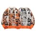 Halloween Themed Sweater With Pumpkin Jacquette Design - Cozy Fall Knit Pullover With Spread Collar For Teens & Young Adults_viptrois.com