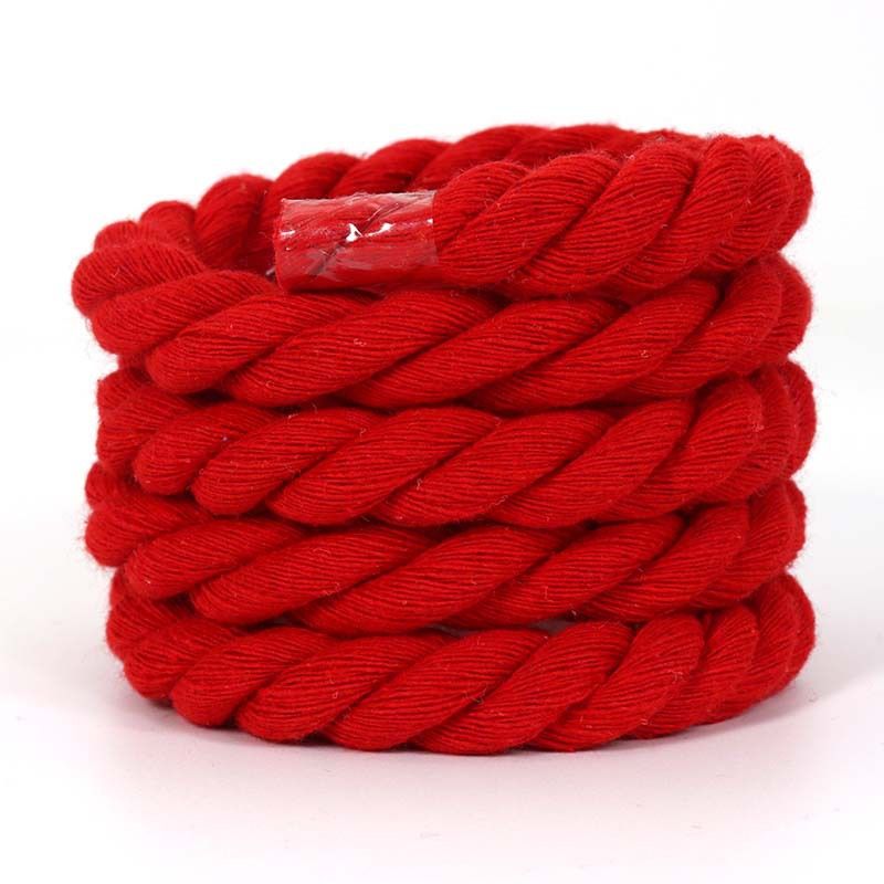 Shoelaces Source Pure Color Round Three Strand Cotton Rope 12mm Color Creative Ins Style White Shoes Suitable For Shoelaces_viptrois.com