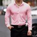 Men's Clothing Men's Business Lapel Shirt Solid Color Long Sleeved Casual Shirt Non Iron Suit Shirt_viptrois.com