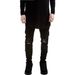 REPPUNK Men's Slim Fit Stretch Skinny Jeans - Pure Black High Street Fashion Cotton Blend Trousers For Teenagers & Young Adults_viptrois.com