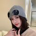 Women's Hats Winter Flight Sunglasses Knitted Hat Windproof Plus Velvet Warm Earmuffs Wool Hat Korean Style Fashion All Match Knitted Hat_viptrois.com
