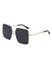 New Style Metal Square Frame Women's Sunglasses Personality Men's Sun Protection Sunglasses_viptrois.com