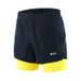 Man's clothing Outdoor sports running fitness sports loose (with Intranet) leisure marathon five-quarter pants to prevent exposure_viptrois.com