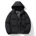 "Men's Oversized Hooded Puffer Jacket – Hong Kong Streetwear Style Winter Coat (Black/White/Gray-Green/Khaki, M-4XL)"_viptrois.com
