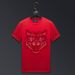 Men's Clothing Short Sleeved T Shirt Hot Diamond Handsome Spirited Young Man Mercerized Cotton Trendy Brand Clothes Ice Silk Large Size_viptrois.com
