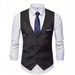 Men's Clothing New Spring And Autumn Casual Men's Wear Solid Color Free Ironing Fashionable Urban Work Men's Suit Vest_viptrois.com