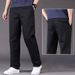 Men's Clothing Casual Loose Straight Pants Multi Pocket Large Size Thin Spring And Summer Solid Color Overalls_viptrois.com