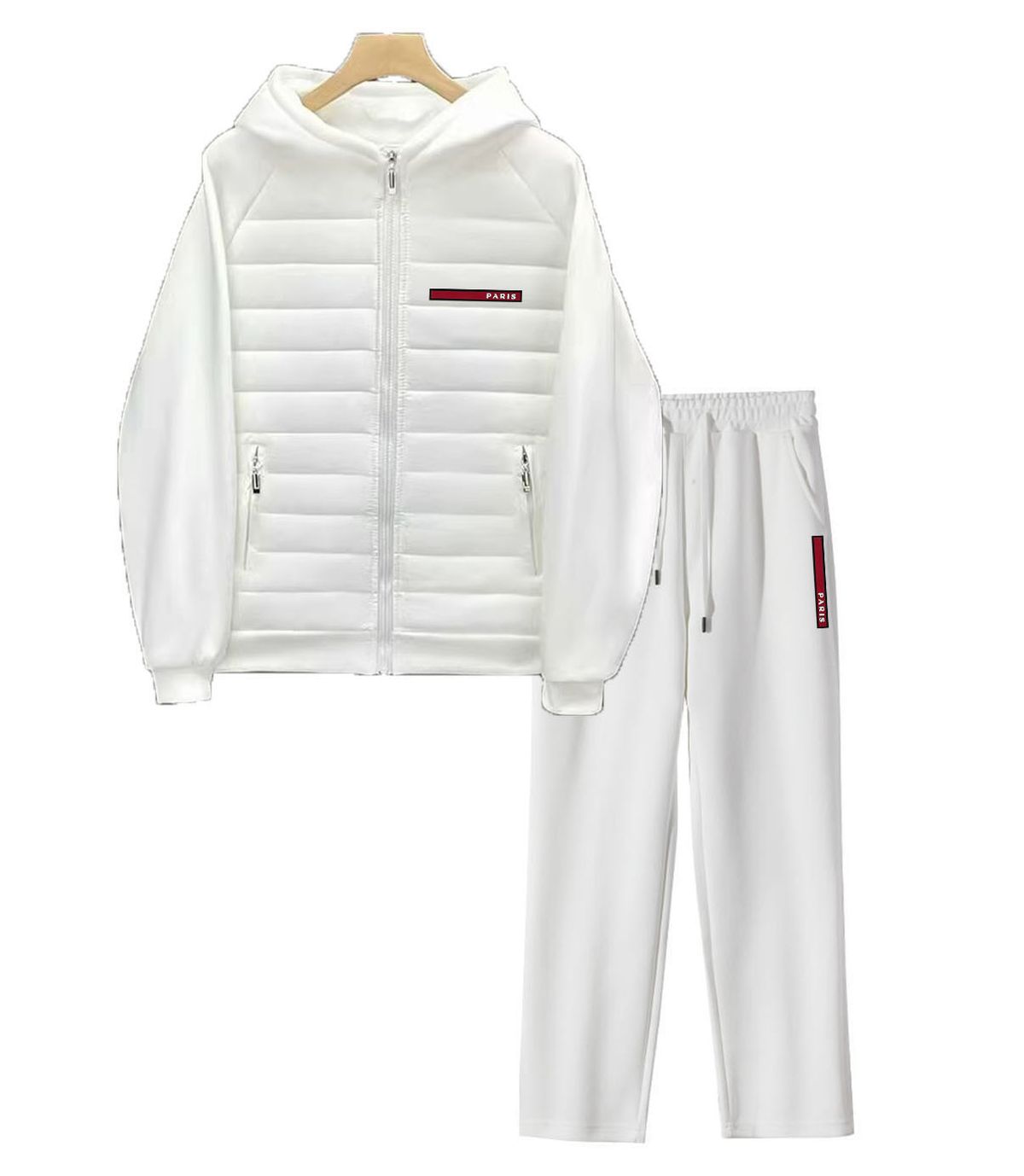 Men's Clothing Winter New Men's Silicone Paris 002 Ribs Cotton Jacket Casual Stitching Knitted Jacket_viptrois.com