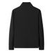 Men's Clothing Men's Autumn And Winter Thick Fleece Sweatshirts Men's Loose Large Size Stand Collar Cardigan Solid Color Winter Zipper Tops_viptrois.com