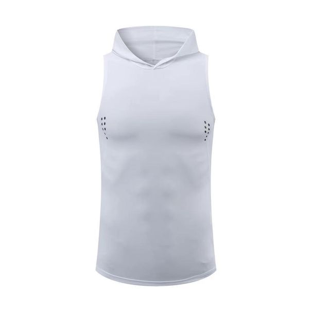Pulse Men's Sports Vest Running Top Quick-Dry Breathable Hooded Sleeveless T-Shirt European And American Style_viptrois.com