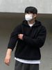 Autumn Hoodie Men's Half Zip Hooded Sweater Thick Knit Sweater Jacket_viptrois.com