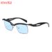 New Cross Mirror Sunglasses Square Frame Sunglasses Men And Women Special Shaped Half Frame Eyebrows Personality Sunglasses_viptrois.com