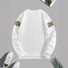 Men's Clothing Formal Pullover Sweatshirt, White V Neck Pattern, Men's Autumn Hot Selling Business Casual Style_viptrois.com