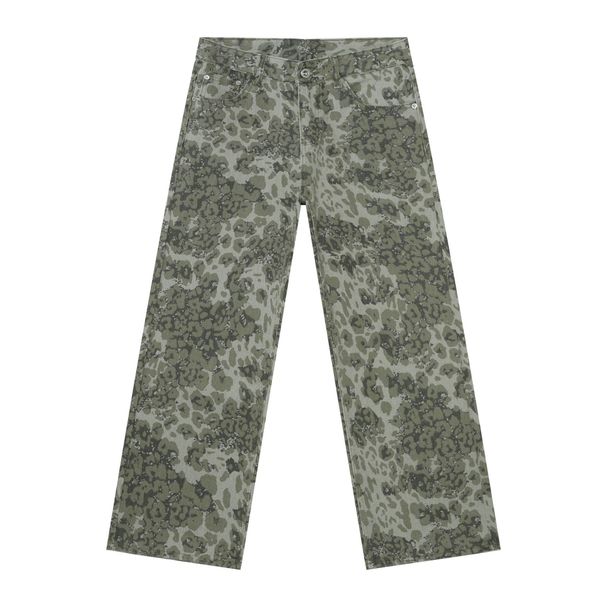 Men's Clothing Camouflage Jeans Loose Straight Wide Leg Casual Trousers_viptrois.com