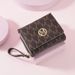 Wallet Women's Short Female Wallet Cross Border New Tri Fold Zipper Coin Purse Simple Fashion Old Pattern Card Bag_viptrois.com