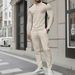 Men's Waffle-Knit Henley Shirt & Pants Set - Long Sleeve High Neck Dual-Button Casual Outfit For Fall (Khaki/White/Gray/Burgundy/Dark Green_viptrois.com