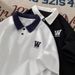 Men's Clothing Polo Shirt Short Sleeved T Shirt Men's Summer New Style Trendy Brand High End Versatile Casual Loose College Style Contrast Color Top_viptrois.com