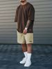 Men's Clothing Summer New Simple Sports Casual Suit Men's Short Sleeved T Shirt With Shorts With Small Icon ME2 MA1_viptrois.com
