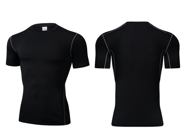 Men's Clothing Basketball Tight Short Sleeve Moisture Wicking Running Sports Fitness Clothes High Elastic Quick Dry Fitness Clothes Short Sleeve_viptrois.com