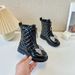 Mother&kids Girls Fashion Martin Boots 2025 Autumn New Fashion Girls Single Boots Fashion Trendy Children's Leather Boots_viptrois.com