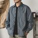 Men's Clothing Long Sleeve Japanese Loose Large Size Denim Shirt Men's Spring And Autumn Thin Jacket Men's Trend_viptrois.com