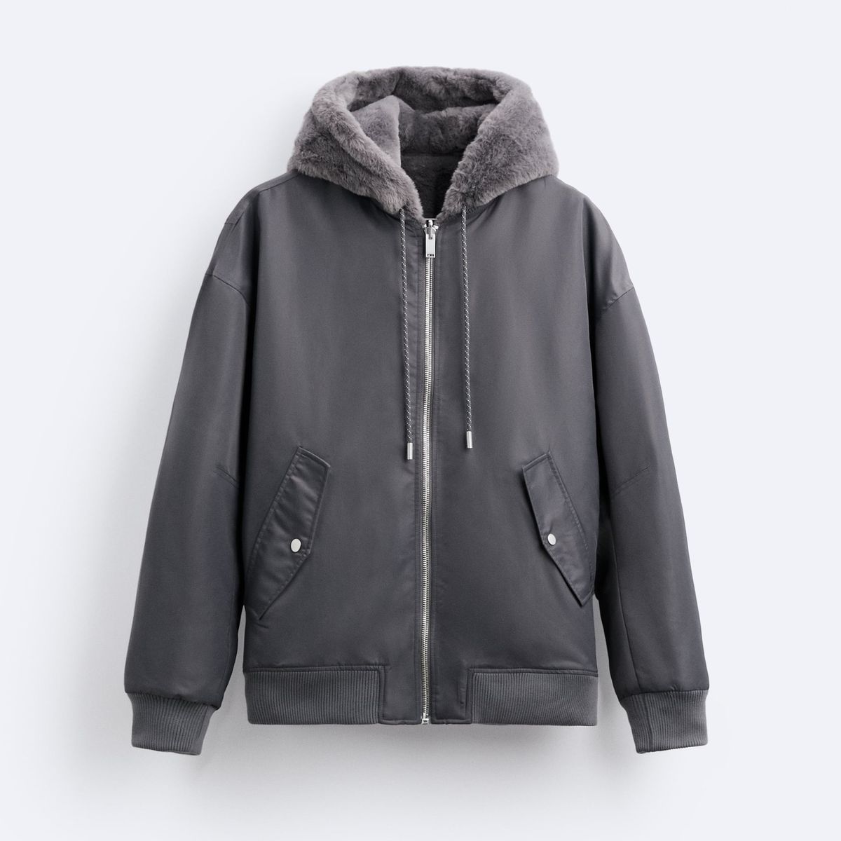 Men's Clothing 24 Winter Hooded Reversible Bomber Jacket_viptrois.com