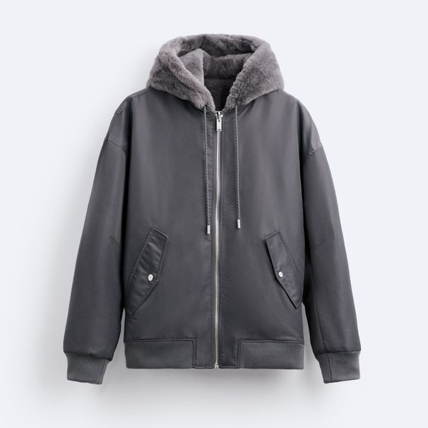 Men's Clothing 24 Winter Hooded Reversible Bomber Jacket_viptrois.com