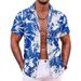 Hot Selling Men's Printed For Vacation Beach Parties, Quick Drying Casual Short Sleeved Shirts In Hawaii_viptrois.com