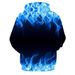 New Colorful Flame 3D Fluorescent Unisex Autumn Winter Sweatshirt Funny Jacket Black Hoodie_viptrois.com