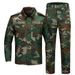 Men’s Tactical Camo Shirt & Pants Set – Breathable Outdoor Training Suit, Army Green/Black, Sizes S-XXXL_viptrois.com