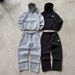 Men's Clothing Autumn/winter Men's Trendy Hooded Patch Print Sports Casual Comfortable Suit 003_viptrois.com