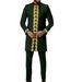 Men's Clothing Suit Pants Suit Embroidered Round Neck Long Sleeve Solid Color Two Piece Set Social Ethnic Men's Style_viptrois.com