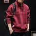 Men's Stand Collar Heavyweight Polo Sweatshirt - Oversized Fit Autumn Streetwear Style_viptrois.com